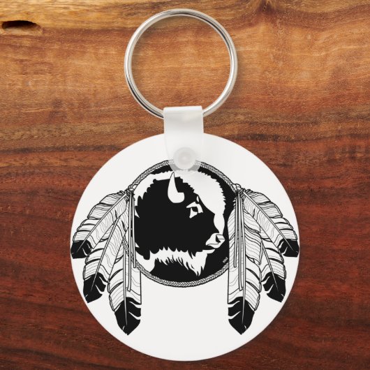 ファースト・ネーションズキーチェーン野生生物アートギフト記念 キーホルダー (正面)