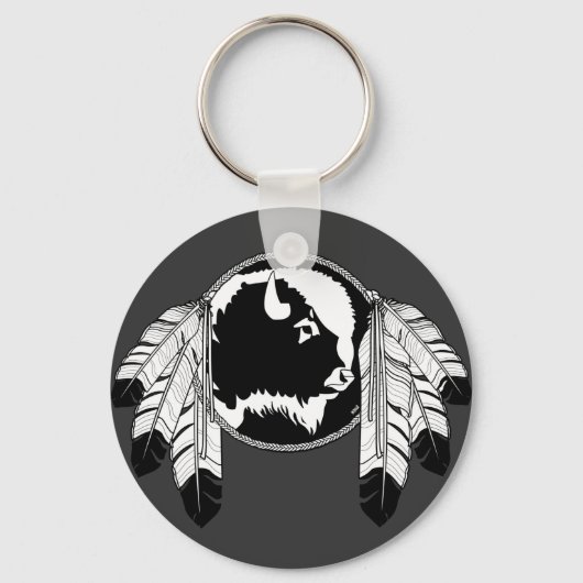 ファースト・ネーションズキーチェーン野生生物アートギフト記念 キーホルダー (正面)
