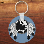 ファースト・ネーションズキーチェーン野生生物アートギフト記念 キーホルダー (正面)