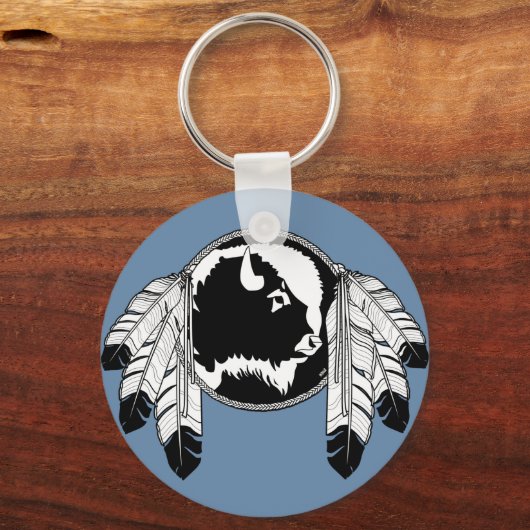 ファースト・ネーションズキーチェーン野生生物アートギフト記念 キーホルダー (正面)