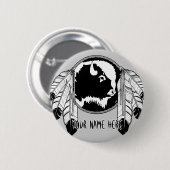 ファースト・ネーションズ・ボタカスタムンMatis Wildlifeボタン 缶バッジ (正面&裏面)