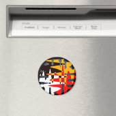 ファースト・ネーションズ・マグネットスピリチュアル先住民アートギフト マグネット (インサイチュ (食洗機))