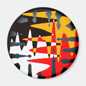 ファースト・ネーションズ・マグネットスピリチュアル先住民アートギフト マグネット (正面)