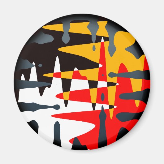 ファースト・ネーションズ・マグネットスピリチュアル先住民アートギフト マグネット (正面)