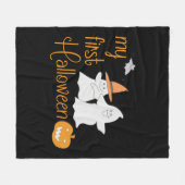 ファースト・ハロウィーン フリースブランケット (正面(横))