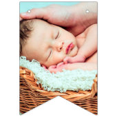 ファースト バースデー ピンク | 12 か月 フォト バンティングフラッグ (第2の旗)