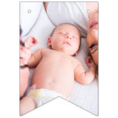 ファースト バースデー ピンク | 12 か月 フォト バンティングフラッグ (第3の旗)