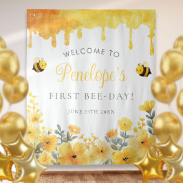 ファースト・ビー・デイ 誕生日フォト背景 タペストリー