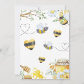 ファースト・ビー・デイSo Sweet To Bee One Birthday Party 招待状 (裏面)