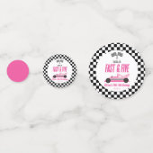 ファースト&ファイブピンクレースカー5thバースデーパーティー コンフェッティ (正面)