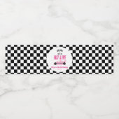 ファースト&ファイブピンクレースカー5thバースデーパーティー ペットボトルラベル (シングルラベル)