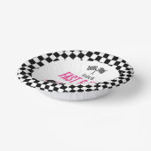 ファースト&ファイブピンクレースカー5thバースデーパーティー ペーパーボウル (傾斜あり)