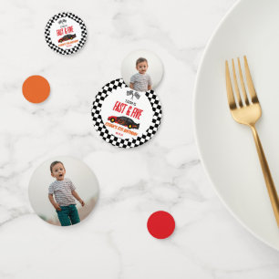 ファースト&ファイブレッドフラームレースカー5thバースデーパーティー コンフェッティ