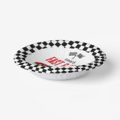 ファースト&ファイブレッドフラームレースカー5thバースデーパーティー ペーパーボウル (傾斜あり)