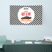 ファースト&ファイブレッドフラームレースカー5thバースデーパーティー 横断幕 (トレードショー)