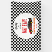 ファースト&ファイブレッドフラームレースカー5thバースデーパーティー 横断幕 (縦)