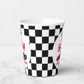 ファースト&ファイブレッドフラームレースカー5thバースデーパーティー 紙コップ (左)