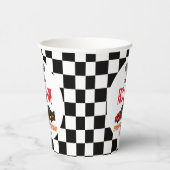 ファースト&ファイブレッドフラームレースカー5thバースデーパーティー 紙コップ (右)