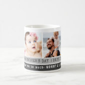 ファースト·ファザーズ·デイ·最高のパパ·エバー4フォトコラージュ コーヒーマグカップ (中央)