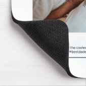 ファースト・ファーザーの日のパパInstagramポストのカスタム写真 マウスパッド (コーナー)