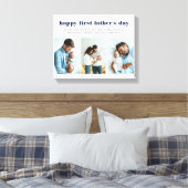 ファースト・ファーザーの日の名前3 Photo White Canvas Print キャンバスプリント (インサイチュ (寝室))