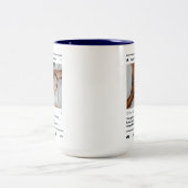 ファースト・ファーザーの日モダンパパInstagram Post Photo ツートーンマグカップ (中央)