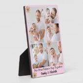 ファースト・ファーザーの日写真コラージュ フォトプラーク (側面)