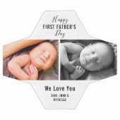 ファースト・ファーザーの日2写真ベビーニューパパ名 サッカーボール (フラット)