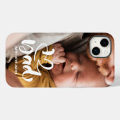 ファースト・ファーザーズカスタム・デイ・フォトi loveパパ Case-Mate iPhoneケース (裏面 (横))