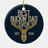 ファースト・ファーザーズ最高のデーバックインパパ セラミックオーナメント (裏面)