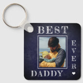 ファースト・ファーザーズ・デイ新しいパパの写真キーチェーン キーホルダー (正面)