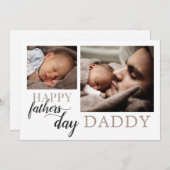 ファースト・ファーザーズ・デイ新生児写真 シーズンカード (正面/裏面)