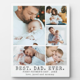ファースト・ファーザーズ・デイ最高のパパEVER 5フォトコラージュ フォトプラーク