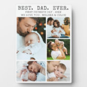 ファースト・ファーザーズ・デイ最高のパパEVER Photo Collage フォトプラーク (正面)