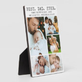 ファースト・ファーザーズ・デイ最高のパパEVER Photo Collage フォトプラーク (側面)