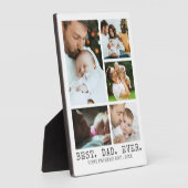 ファースト・ファーザーズ・デイ最高のパパEVER Photo Collage フォトプラーク (側面)