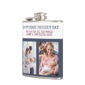 ファースト・ファーザーズ・デイ2フォトカスタムお尻 フラスク (左)