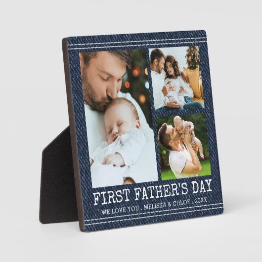 ファースト・ファーザーズ・デイ3フォトコラージュ・デニフェイクム フォトプラーク (正面)