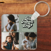ファースト・ファーザーズ・デイ・グルービーレトロ3枚の写真 | Sage キーホルダー (裏面)