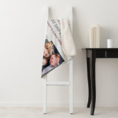 ファースト・ファーザーズ・デイ・グレー3枚の写真とカスタムメッセージ シェルパブランケット (インサイチュ)