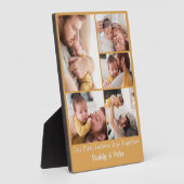 ファースト・ファーザーズ・デイ・ボーイ・フォトコラージュ フォトプラーク (側面)