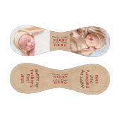 ファースト・ファーザーフェイク・デイ・レザーと2フォトフレーム 野球ボール (パネル)