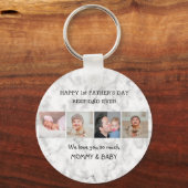 ファースト・ファーザー最高のズ・デイパパEver 4 Photo Marble キーホルダー (正面)