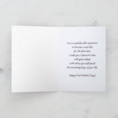 ファースト・ファーザー・デイかわいいクマのフォークアート カード (内部)