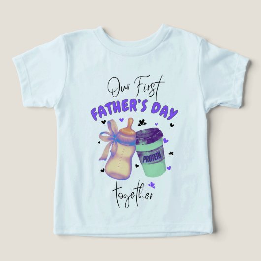 ファースト・ファーザー・デイのコーディネート/パープル (デザイン正面)