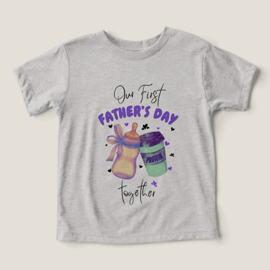 ファースト・ファーザー・デイのコーディネート/パープル (デザイン正面)