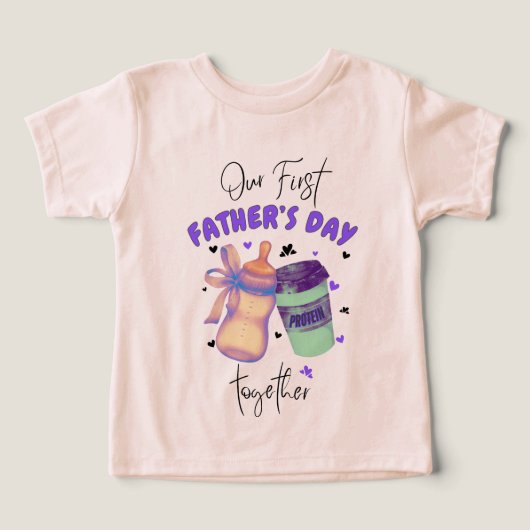 ファースト・ファーザー・デイのコーディネート/パープル (デザイン正面)