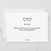 ファースト・ファーザー・デイカスタムフォトサンクールグラス シーズンカード (裏面)