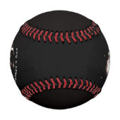 ファースト・ファーザー・デイカスタムベビーソノグラム写真 野球ボール (正面)