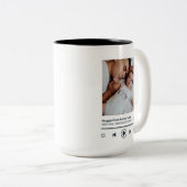 ファースト・ファーザー・デイパパカスタム・フォト・ミュージック・プレーヤー ツートーンマグカップ (正面右)